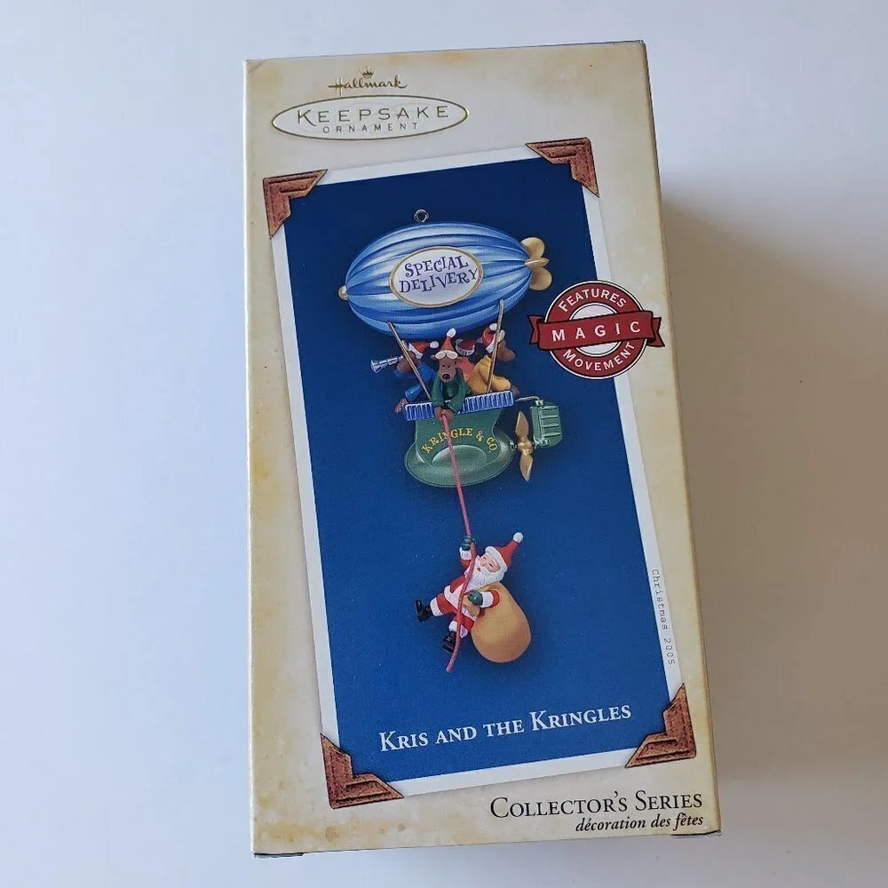 NWT 2005 Kris and the Kringles #5 - Wind Up Movement Hallmark Keepsake Ornament